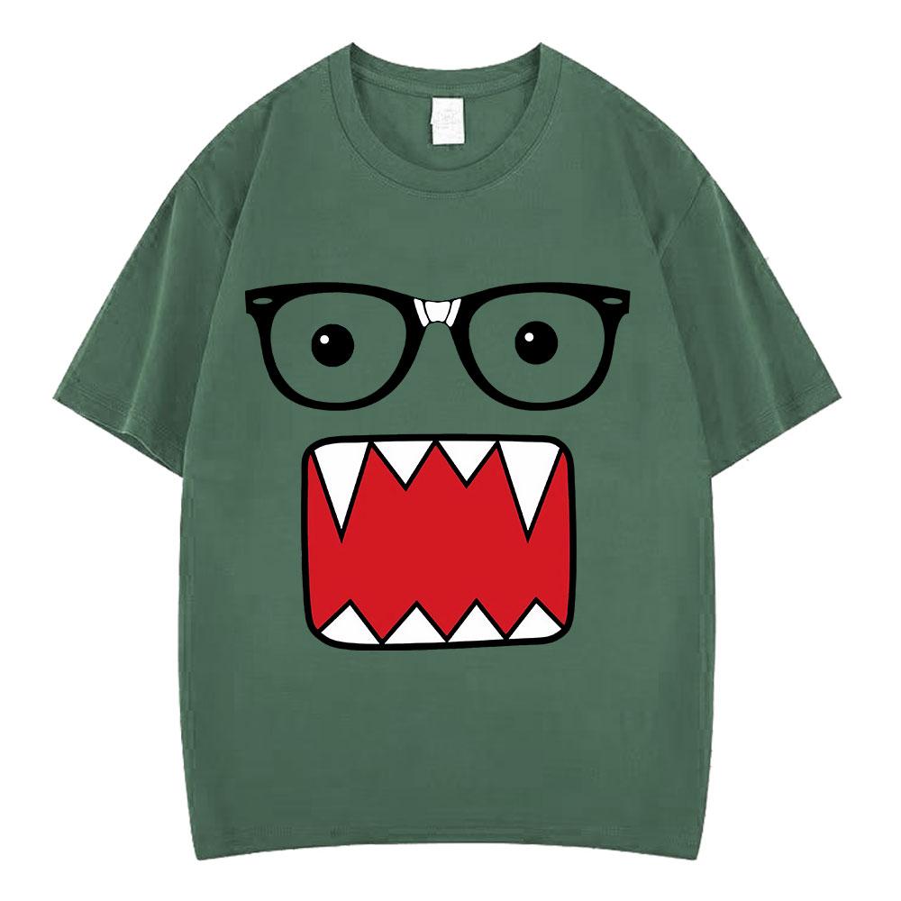 

Domo Kun Funny Humorous Fashion T Shirts Unisexs Women Casual ONeck TShirts Harajuku Short Sleeve Oversized Cotton Loose Tshirt 4XL