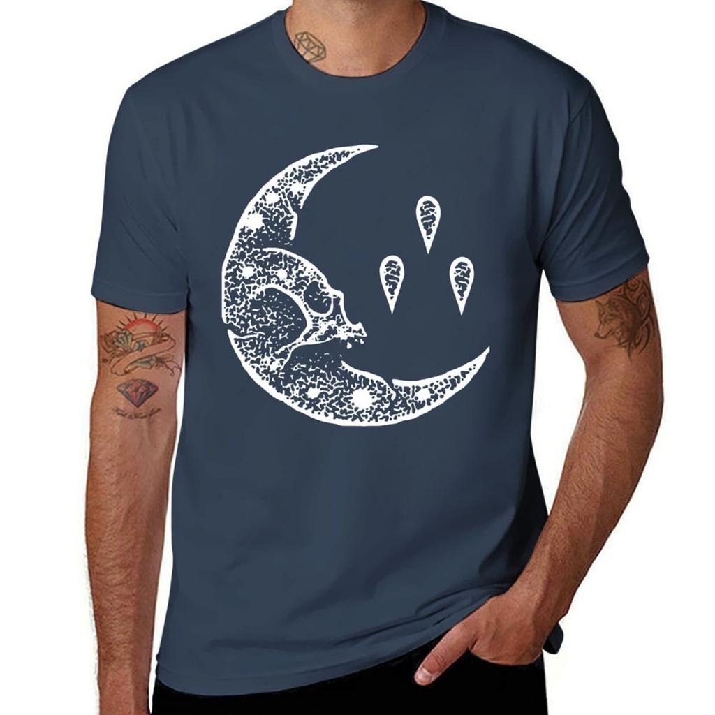 Currents Band Merch Currents Mond Emblem T-Shirt Übergröße Schrumpffreies T-Shirt
