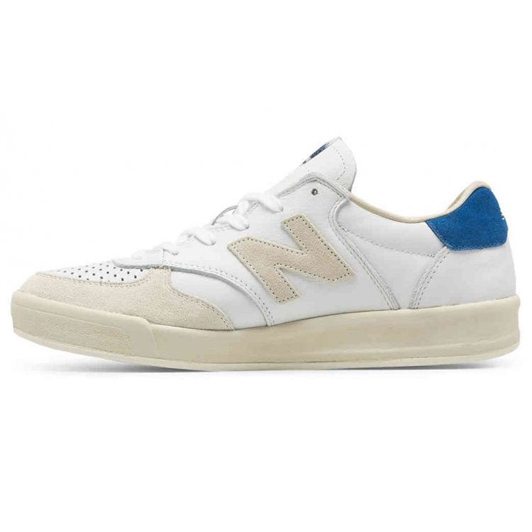

Белые кожаные кроссовки унисекс New Balance 300 Синие CRT300WL 37