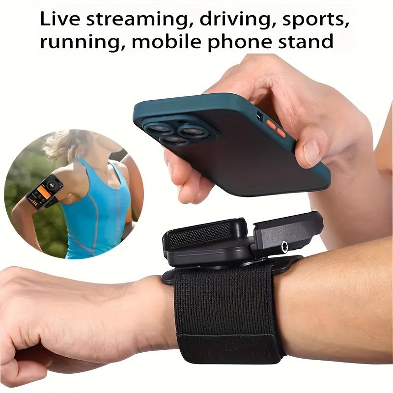 Supporto Regolabile per Telefono da Polso, Rotazione a 360 Gradi, Vestibilità Universale, Fascia da Braccio Sportiva per Live Streaming, Navigazione in Auto