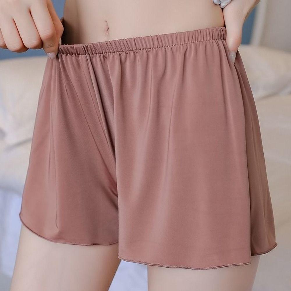 Comfortable Ladies Pajama Shorts Underwear Safety Shorts Safety Pants Silk Sleeping Shorts  Summer