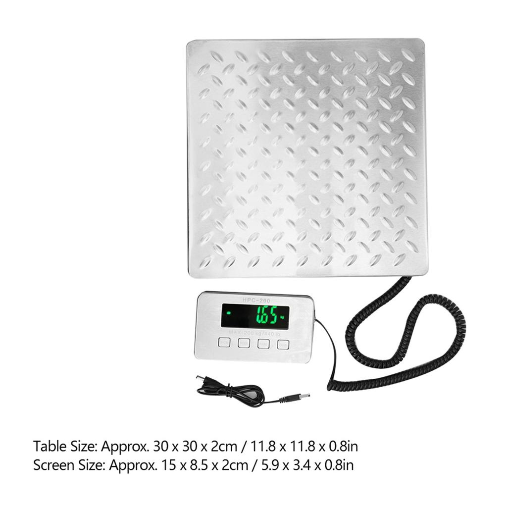 200kg 0.05kg Stainless Steel Double Range Express Luggage Baggage Weighing Electronic Scale