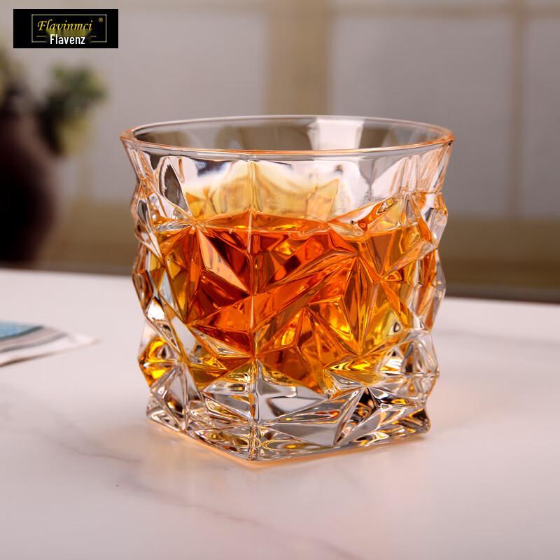 Flavinmci Ice Crack Whiskey Glasses