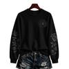 Women's Halloween Pullover Sweatshirt Casual Printed Long Sleeve Top