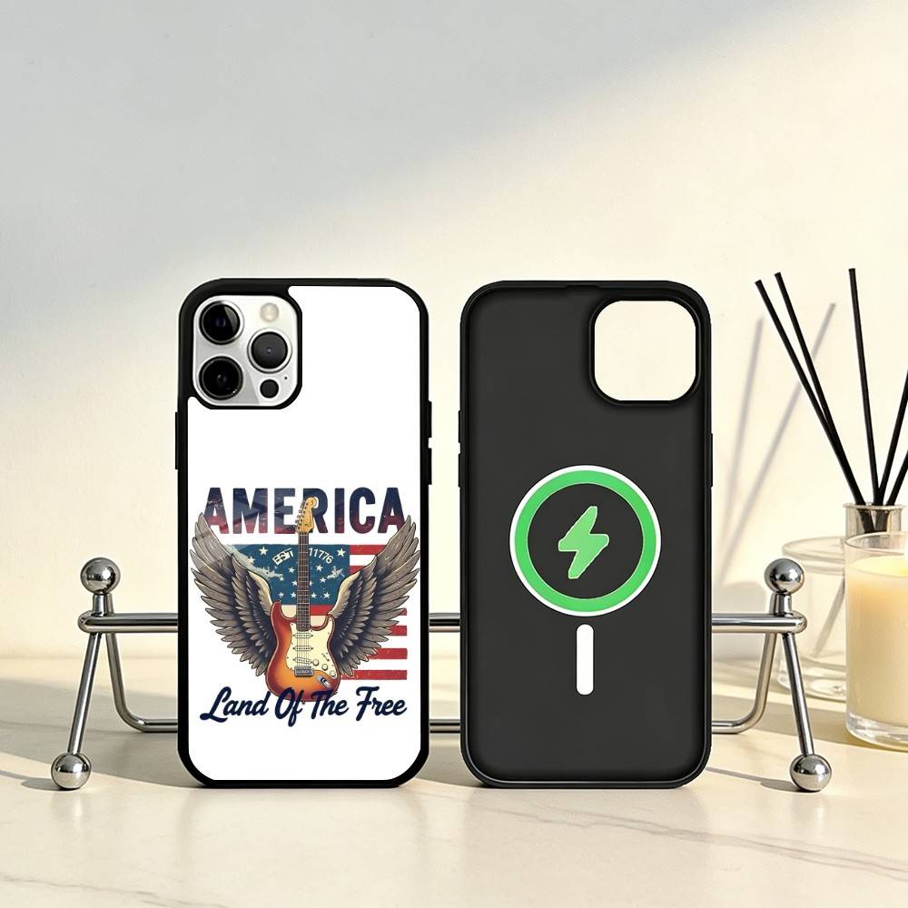 American Flag Phone Case Phone Case For iPhone17,16,15,14,13,12,11 Plus,Pro Max Magnetic For Magsafe Wireless Charging