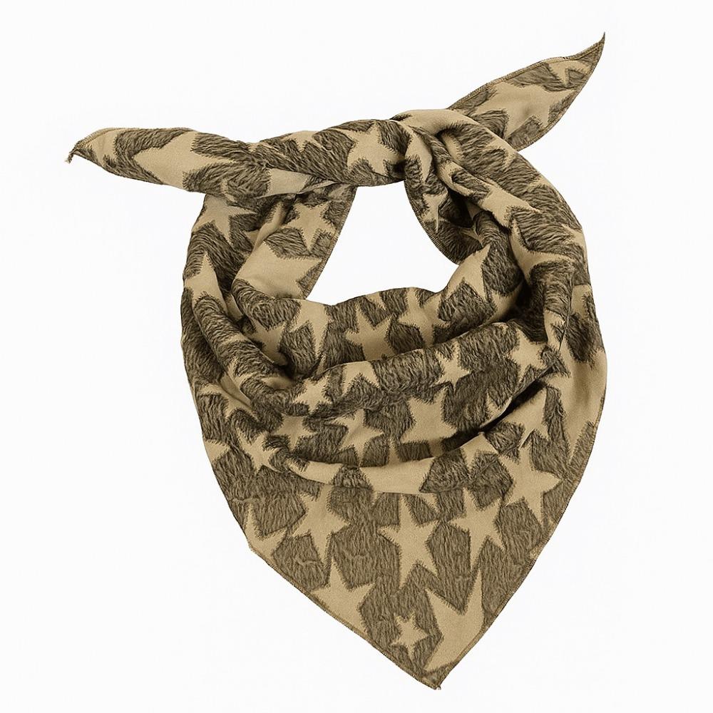 Soft Wrap Y2K Hip Scarf Hip Hop Knitted Tube Top Turban Accessories Star Hair Scarf  Spicy Girls