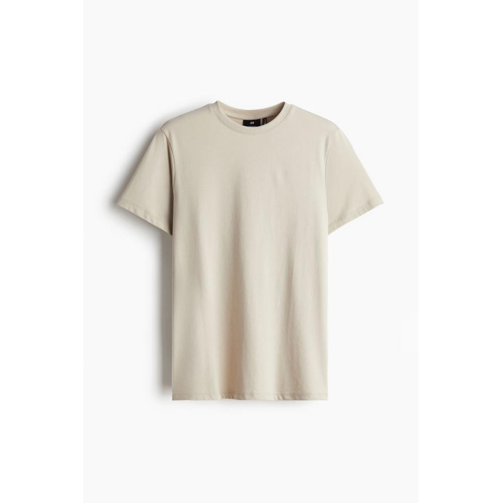 H M coolMax Regular FiT T sHirT Beige