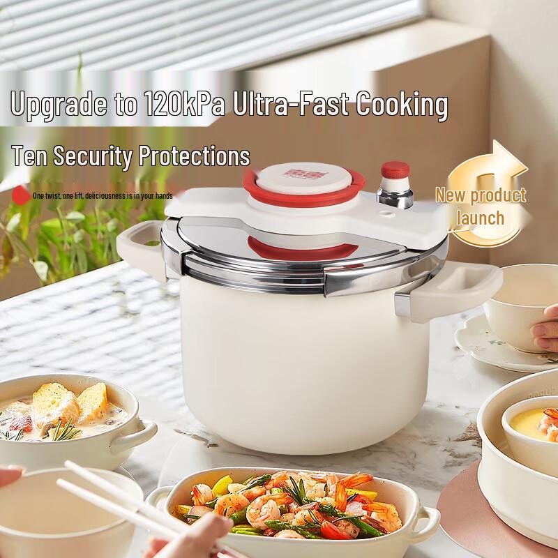 Shuangxi 304 Stainless Steel One-Hand Opening Pressure Cooker