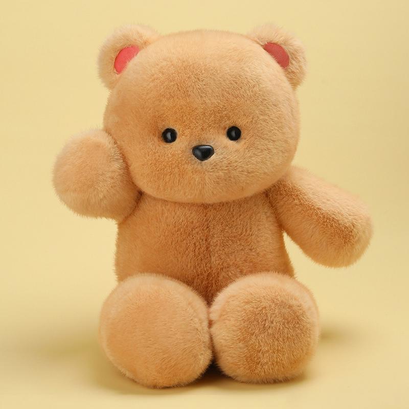 4 Colors Bear Plush Toys Lovely Cartoon Animal Doll Warm Children Appease Bear Doll Kawaii Home Decor Xmas Birthday Gift