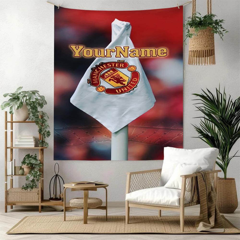 Manchester Custom Your Name Wall Decor Tapestry Art For Pet Memorial Birthdaywedding Party Backdrop Family Gift