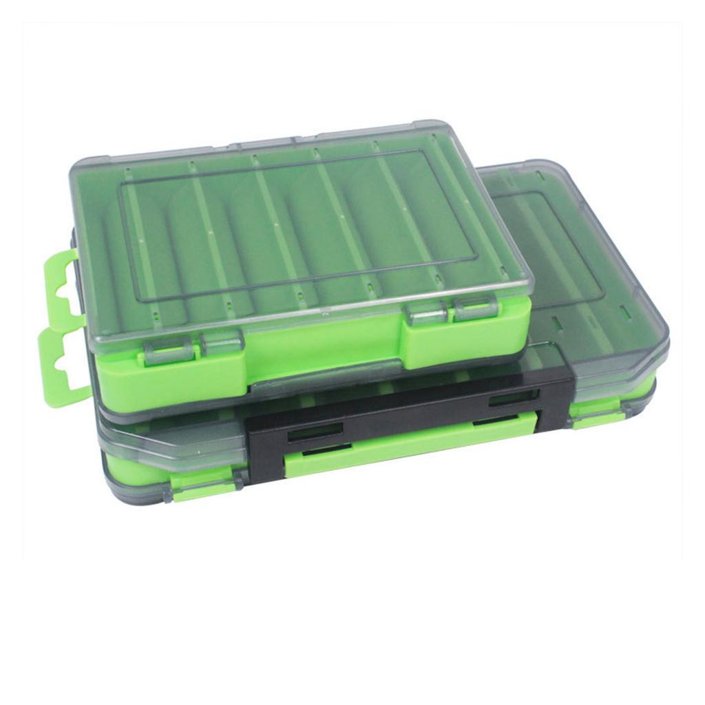 Tackle Box Double Side Fishing Lures Baits Hooks Storage Container Case Multiple Compartment Fishing Tackle Storage Box