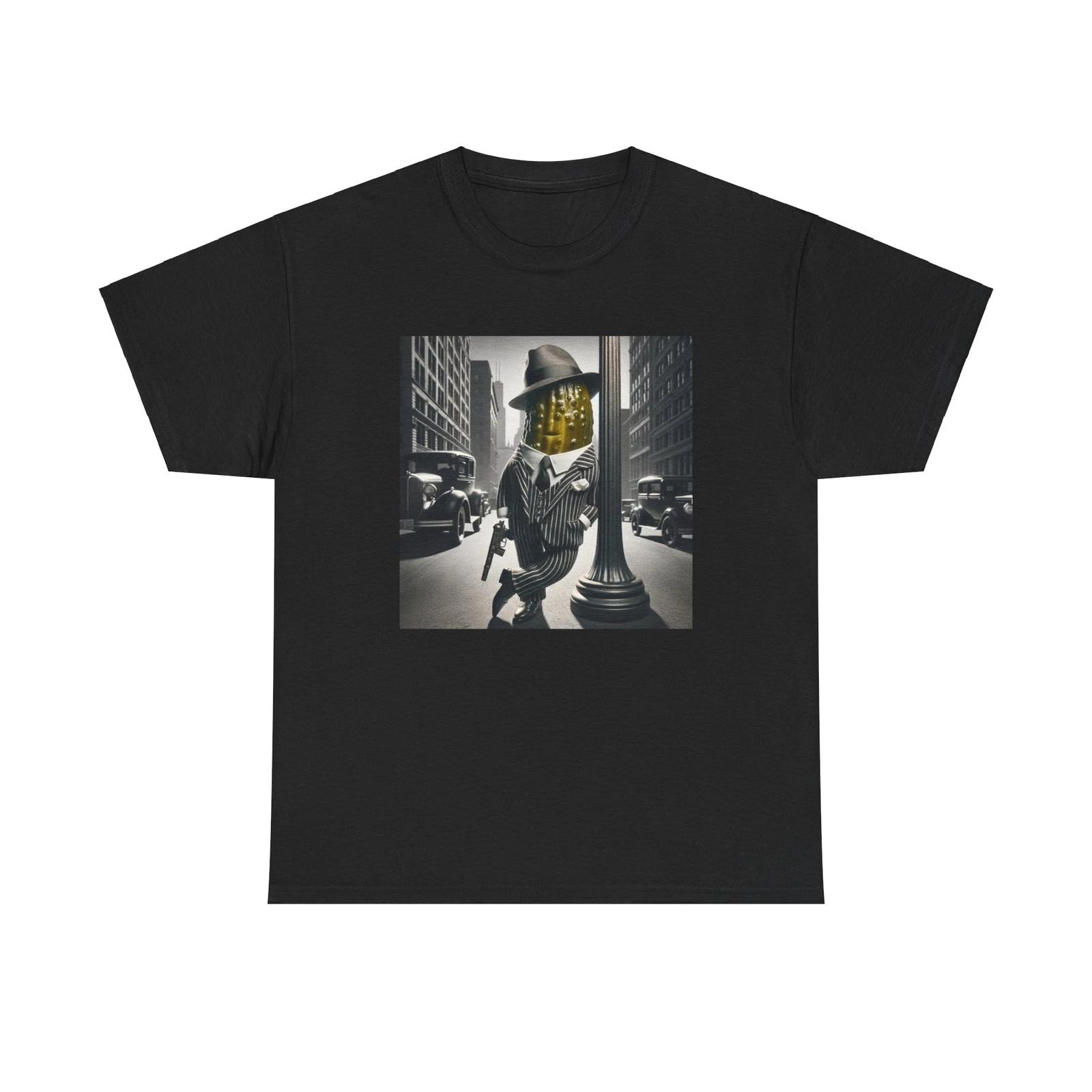 

Unisex Adult T Shirt Pickle Gangster Artwork Vintage 1920s Style Criminal Tee L