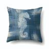 Vintage Marine Cushion Cover Peach Skin Pillowcase Sofa Cushion Pillowcase Suitable for Living Room Car Pillowcase