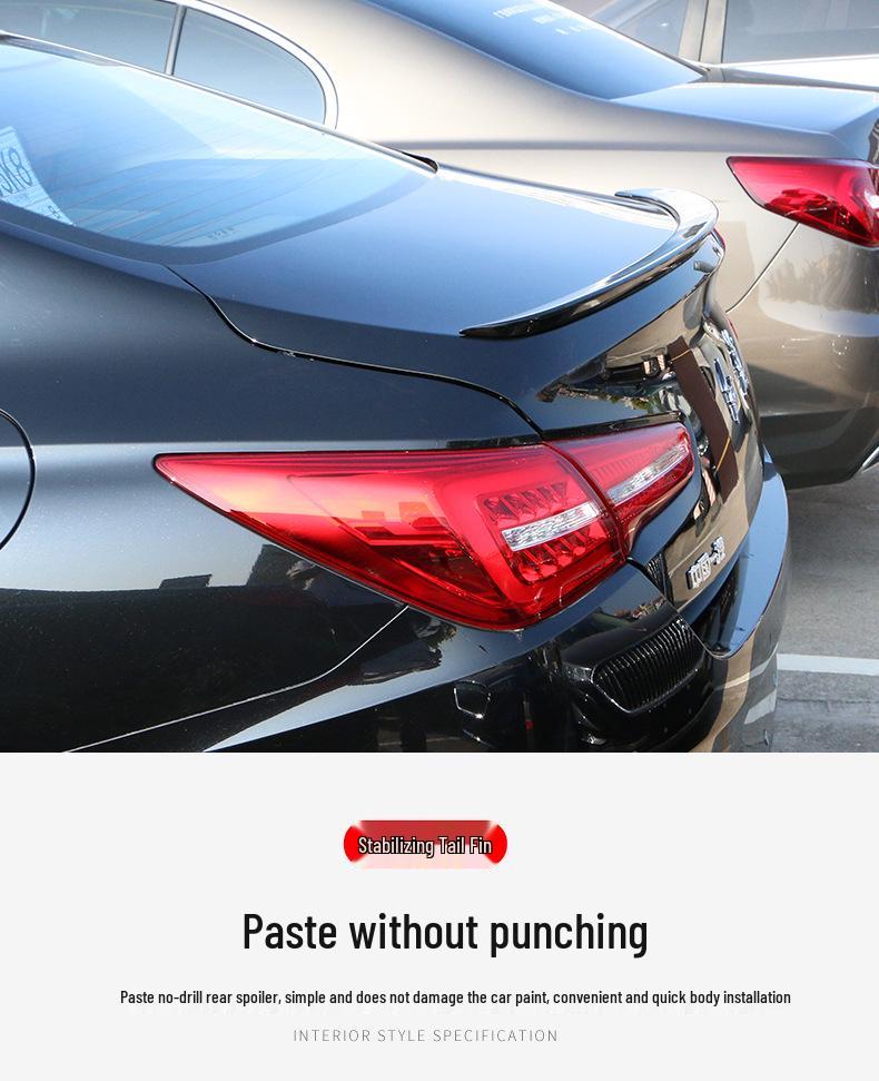 Compatible Hongqi H5 Rear Spoiler: No-Drill Painted Wing for 18 Models