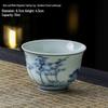 Dehua Ceramics Retro Blue & White Kung Fu Tea Cup - Exquisite Small Scent Tasting Cup for Guests