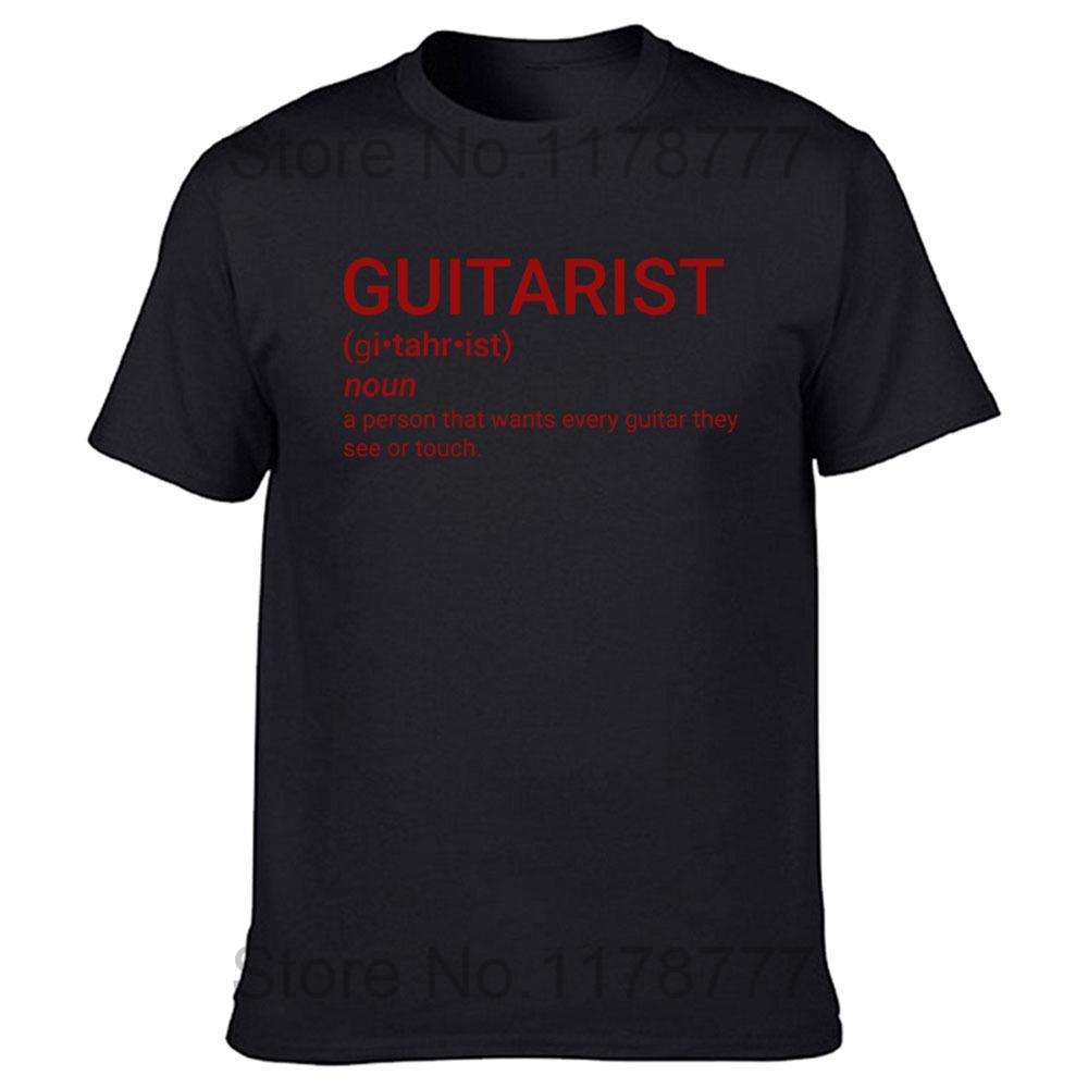 Funny Guitar Player Guitarist Definition T Shirts Graphic Cotton Streetwear Short Sleeve Oneck Harajuku  Tshirt Mens