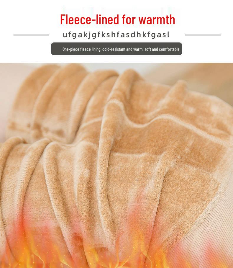 Women's Fleece-Lined Nude Pantyhose: Imitation Nylon, Autumn/Winter Warm Leggings