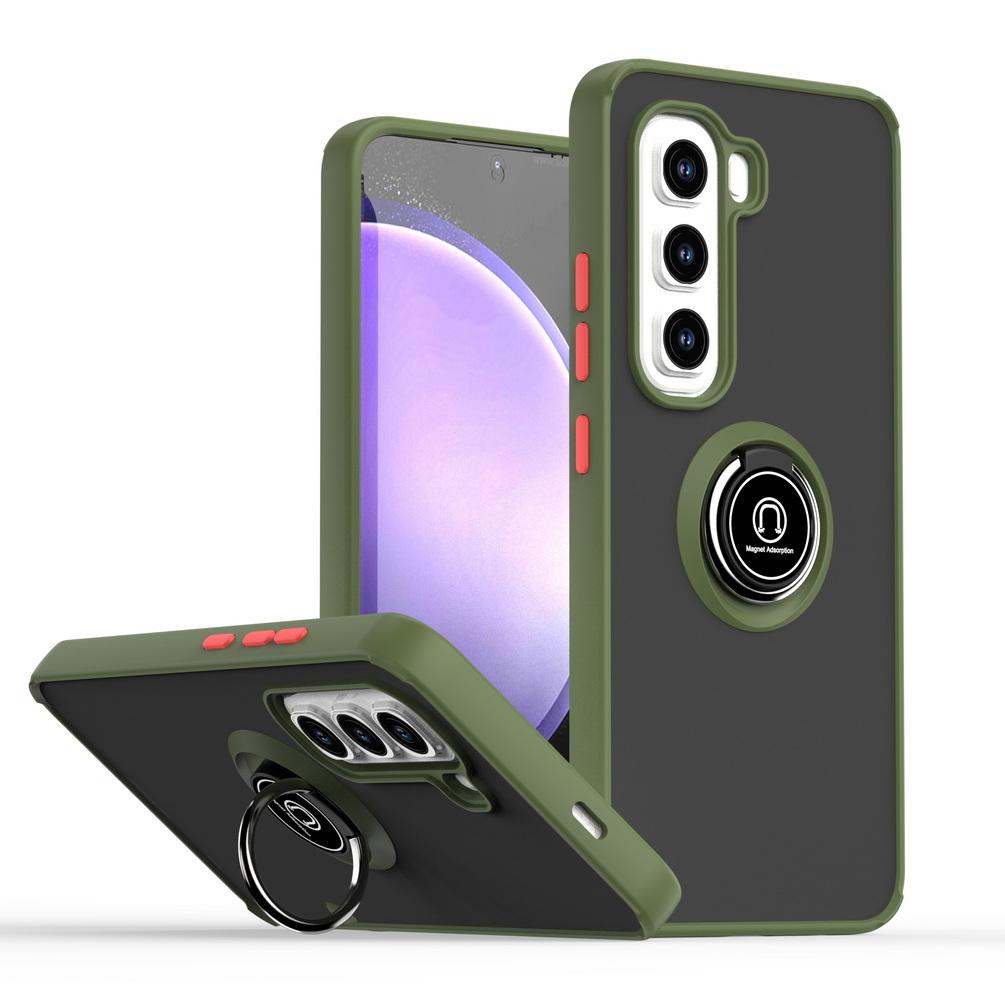 Capa de suporte giratório para ZTE Blade A55 A35 ZTE Axon 60 Lite Axon60 com anel de metal e capa de suporte para carro