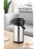 Large Capacity Stainless Steel Air Pressure Hot Water Bottle with Insulated Liner