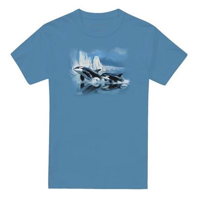 Wildlife Unisex Adult Glaciers Edge Orcas T-Shirt
