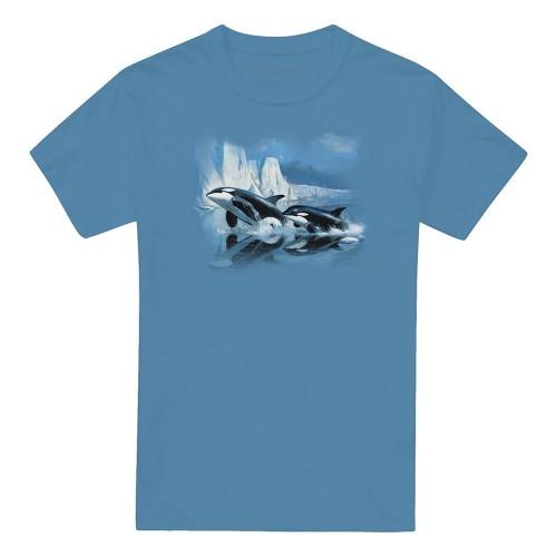 Wildlife Unisex Adult Glaciers Edge Orcas T-Shirt