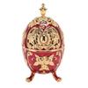 Incense Burner Zinc Alloy Vintage Incense Powder Cone Burner Decoration for Indoor and Home Red