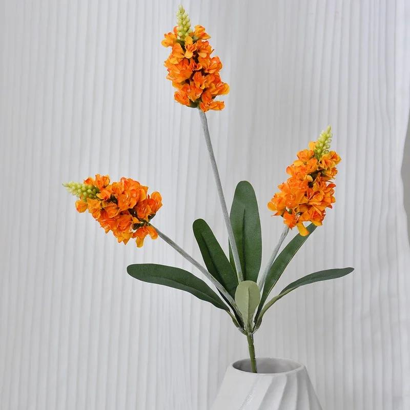 67cm Silk Lavenders Branch Simulation Flowers Garden Decor Artificial 3 Forks Lavender Purple Fake Flower Auditorium Decoration