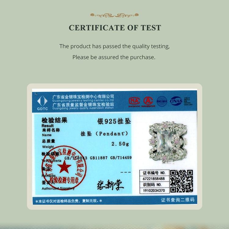 BAMOER 925 Sterling Silver Rococo Bead Pink Squre Zircon Flower Charm for Women Original Bracelet and Bangle Fine Jewelry