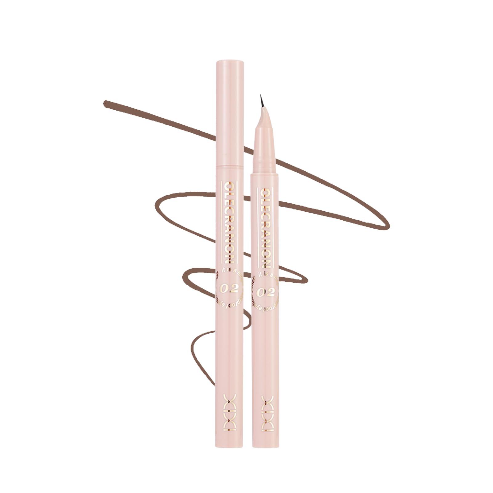 KIADZIE Eyeliner Pencil, Long-lasting, Smudge-proof, Silky Liquid Eyeliner, Suitable for Commuting and School (02-Mocha Brown)