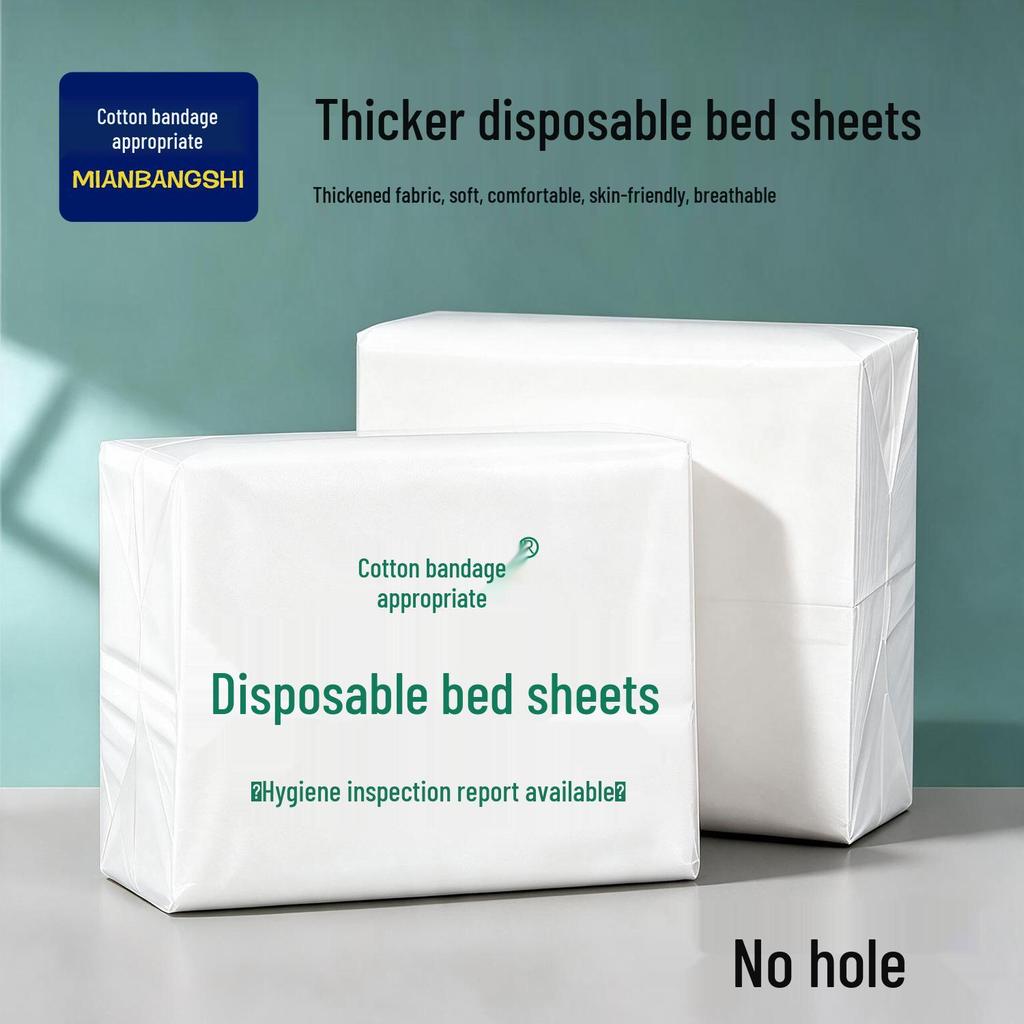 100 Waterproof & Oil-proof Non-woven Disposable Massage Bed Sheets with Face Hole, 80x180 cm