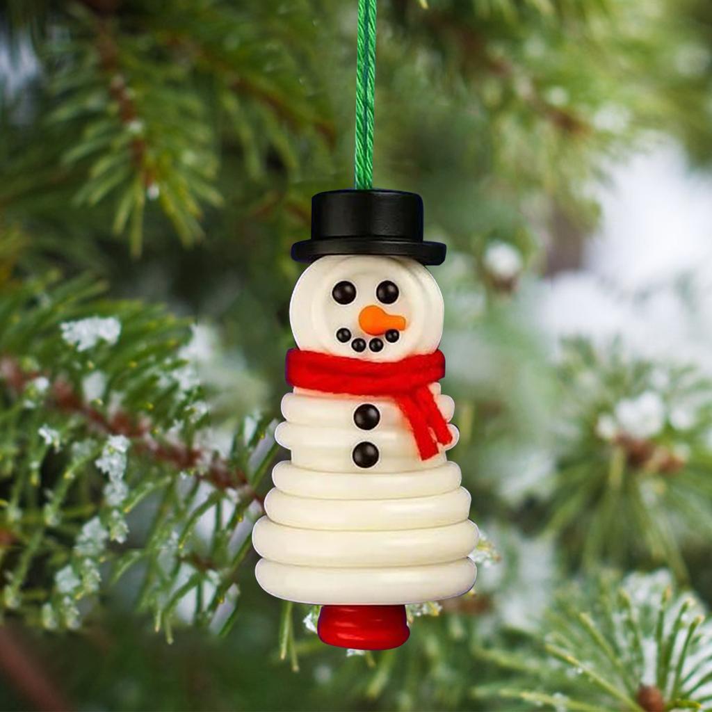 Funny DIY Christmas Button Craft Kit Snowman Santa Claus Christmas Tree Pendant Ornament Pendant Decorations Festival Gifts
