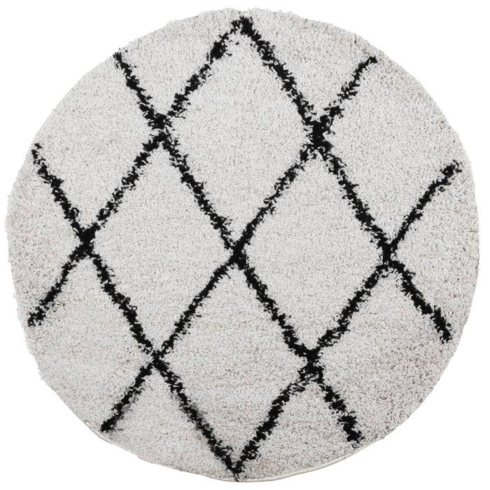 VidaXL Shaggy Rug with Long Pile, Floor Carpet, Area Rug, Living Room Rug, Modern, Cream 375376