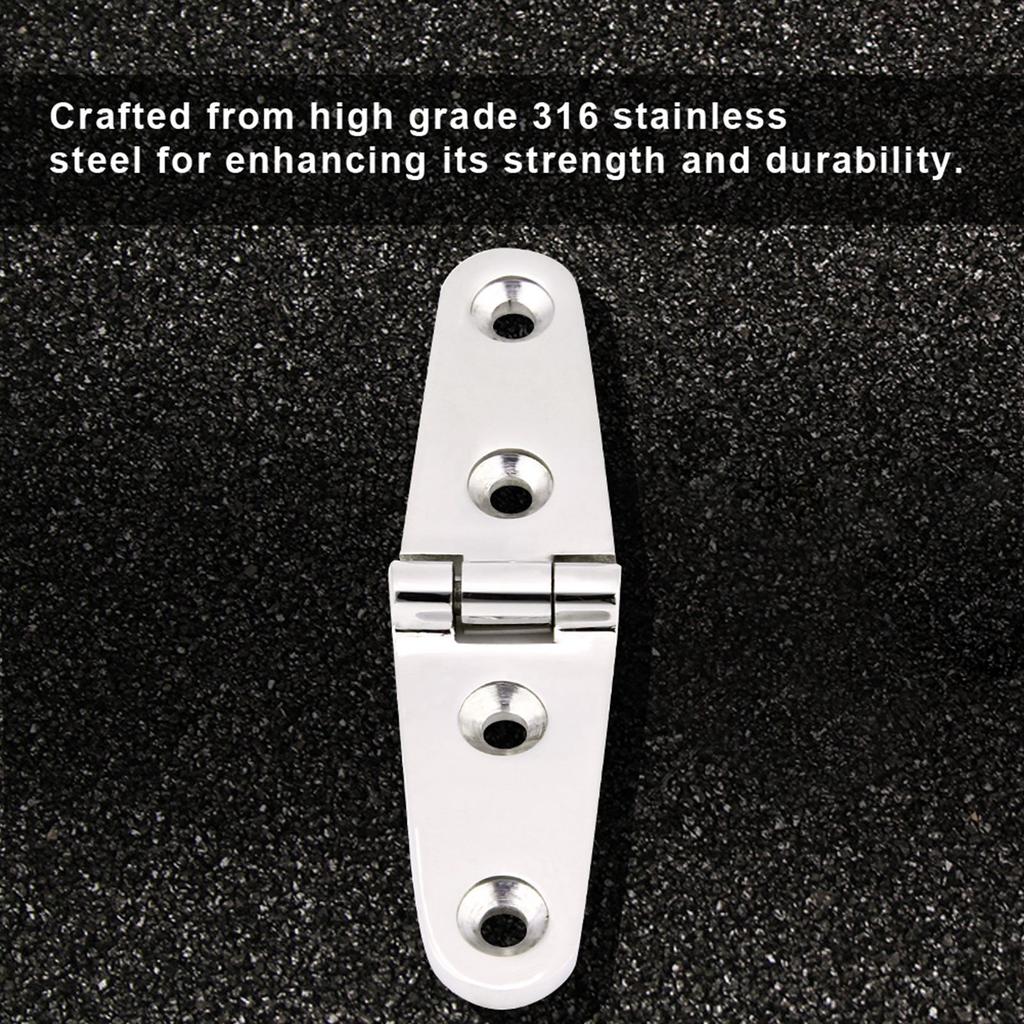 Marine Boat Cabin Door Stainless Steel Hatch Flush Door Hinge Replacement 103 * 27mm