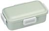 Skater Bento Single Made In for with Locking for Dishwasher and Microwave Dark Box, 530ml, Tier, Japan, Women, 4-Point Leak-Resistant Storage, Safe,