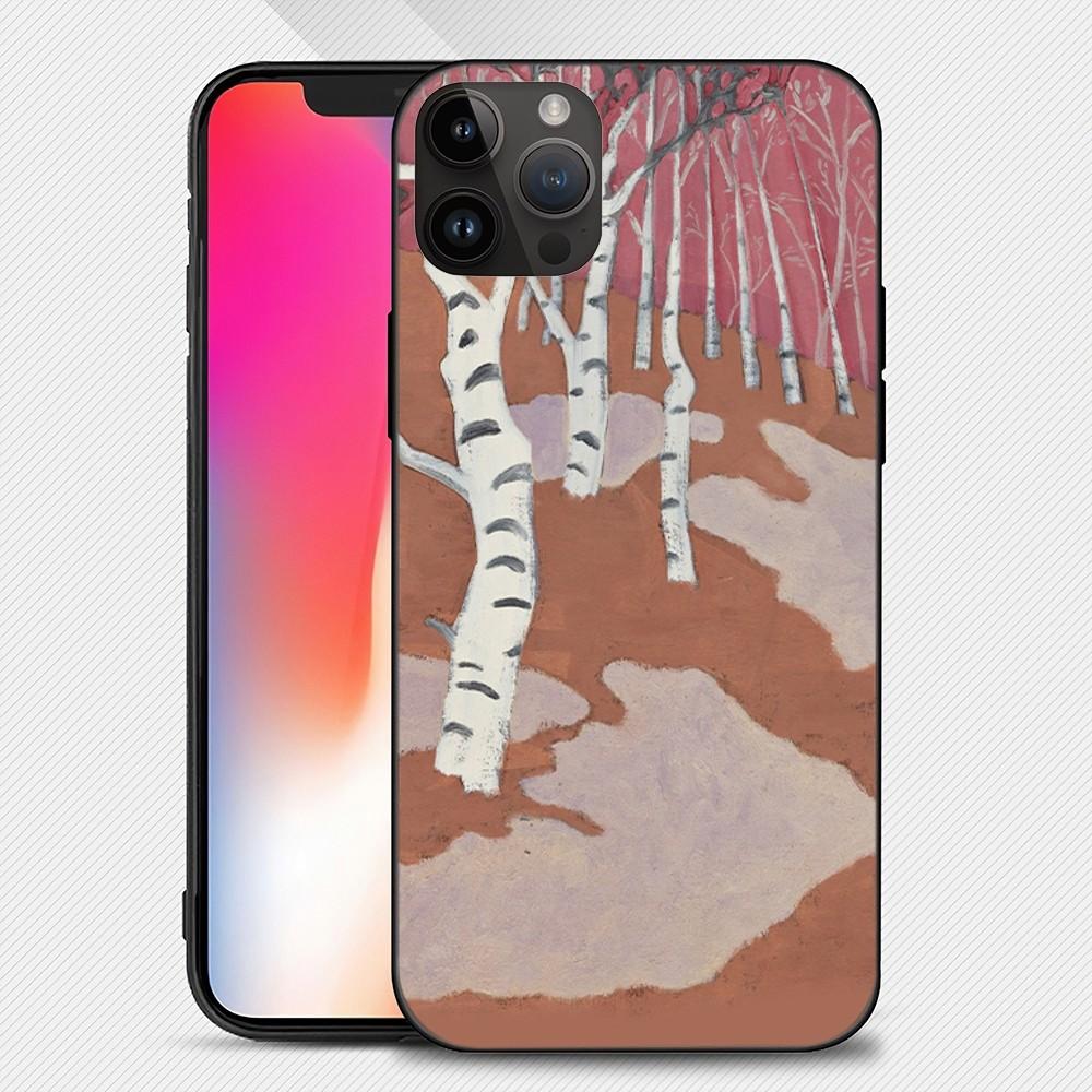 March Avery Famous Painting Phone Case Iphone15 14 13 12 11 Pro Max Mini X 7 8 Soft Case