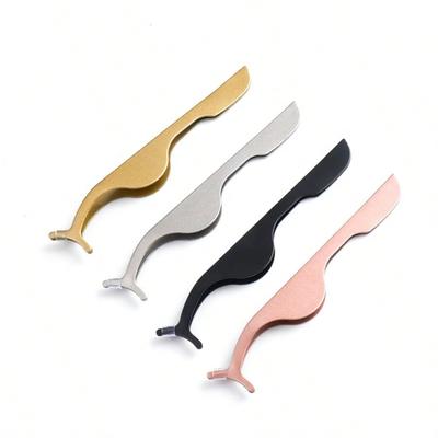 1 unidad de Pinzas para Pestañas de Acero Inoxidable, Pinzas para Extensiones de Pestañas, Pinzas para Depilación, Herramienta Aplicadora de Adhesivo para Pestañas Postizas para Mujeres
