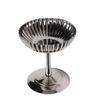 Ice Cream Serving Cup Creative Stainless Steel Footed Ice Cream Bowl for Dessert Pudding