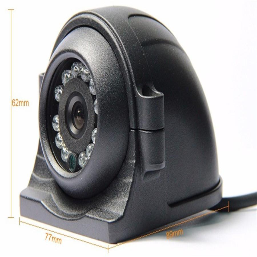 Universal 4 Pin Heavy Duty 12-24V CCD Side View Color Camera For Truck