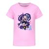 5625 Girls Lily Lovebraids Print Short Sleeves T-Shirt Top