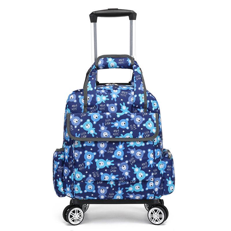 Geantă de mână tip cărucior pliabilă, ușoară și impermeabilă, cu roți universale pentru călătorii scurte și îmbarcare