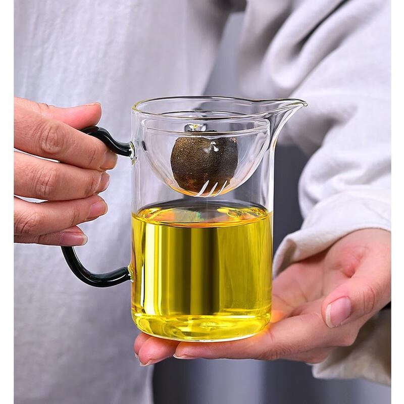 Borosilicate Glass Tea Cup with Integrated Tea Infuser