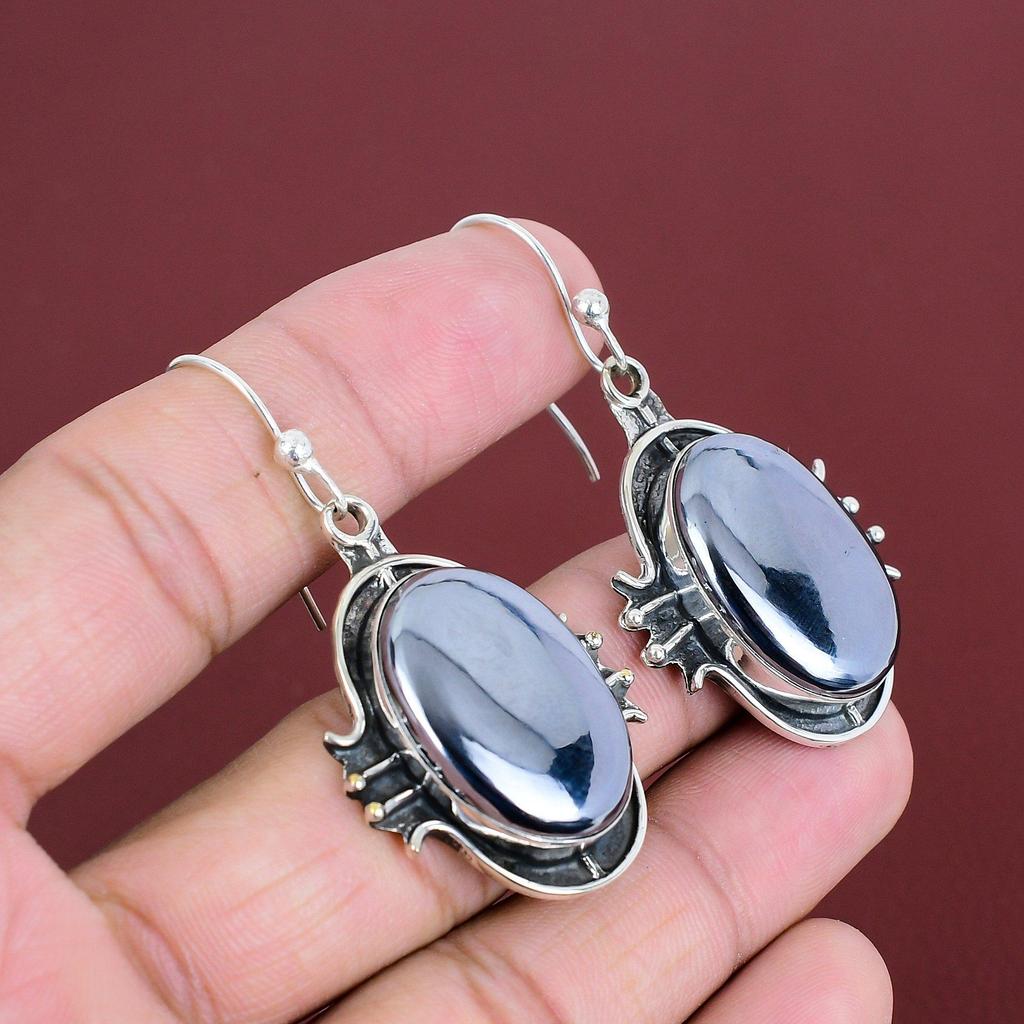 Shungite Earring Gemstone Jewelry 925 Sterling Silver Earring Handmade Earrings Top Quality Shungite Jewelry Gifts For Her Brand New Earring