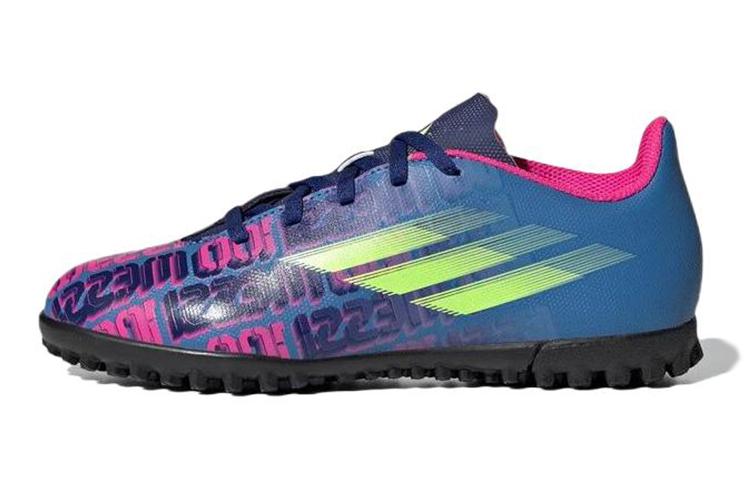 

Adidas Messi.4 K Fabric Slip Resistant Abrasion Resistant Low top Kids Soccer Shoes Red Blue Kids FY6911 36