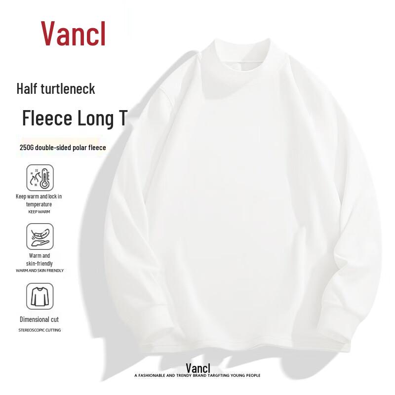 VANCL Men s Fleece Thermal Turtleneck T-Shirt 2XL