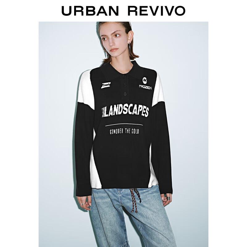 

UR Women s Colorblock Letter Knit Sweater S