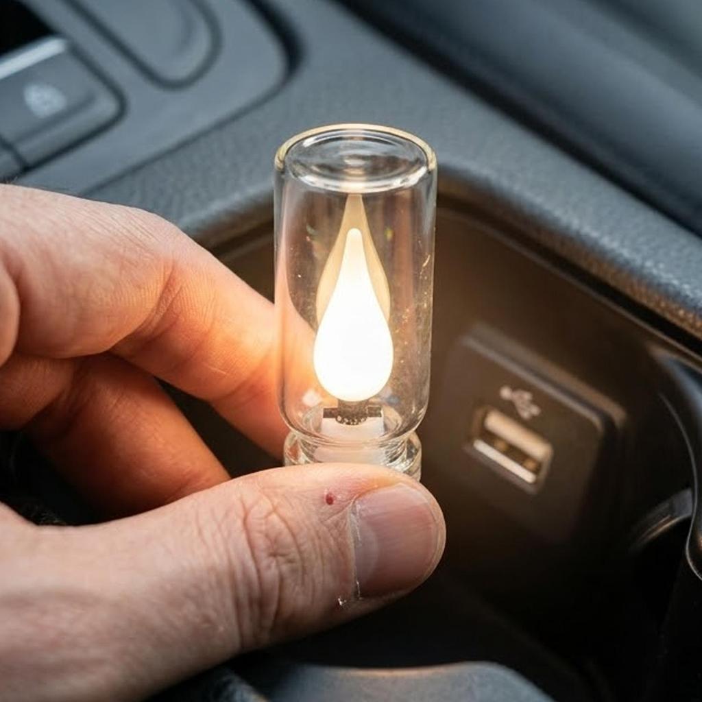 Candle Light with Color-Changing USB Car Simulated Ambient Lighting Durable Energy-Efficient Eco-Friendly Sturdy Wear-Resistant