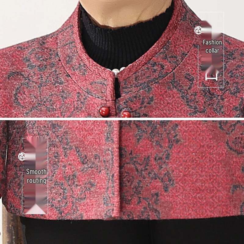 Elderly Women's Padded Tang Suit Winter Coat