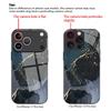 Abstract texture tempered glass phone case suitable for iPhone 17, 16, 15, 14, 13, 12, 11 Pro/Max/Plus shockproof and anti drop