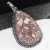 Marble Jasper 925 Silver Plated Pendant 2.2" Valentine Gift Jewelry J7r27