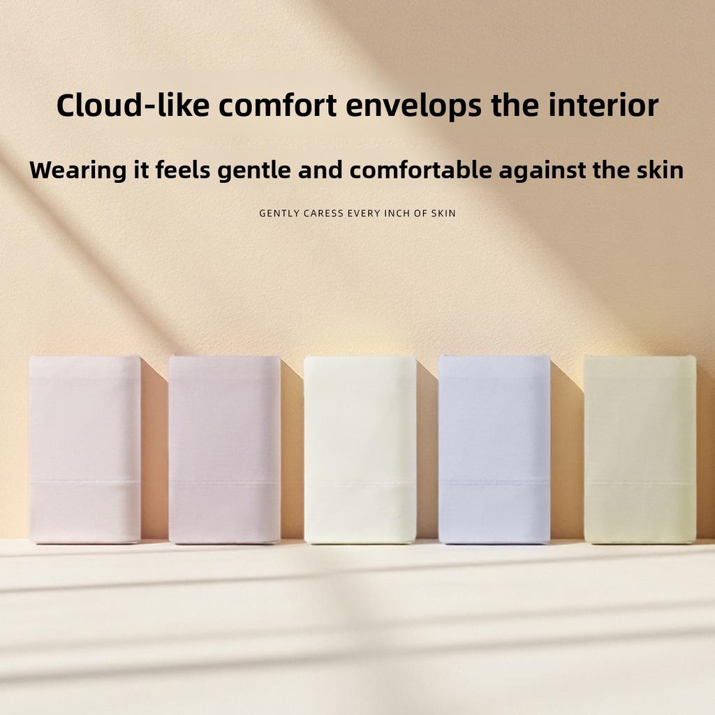 Women Spring and Summer 10A Antibacterial Cotton Crotch Skin Friendly Naked Breathable Non Scar High Waist Triangle Briefs